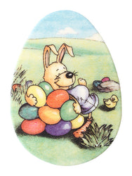 Coniglietto di Pasqua con uovo