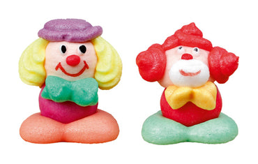 Clowns with chewing gum