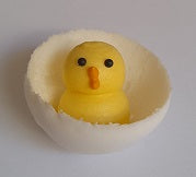 Chicks in eggshell