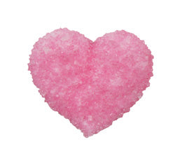 Heart pink sugar