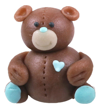 Bear brown heart blue / pink