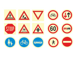 Traffic sign chocolate