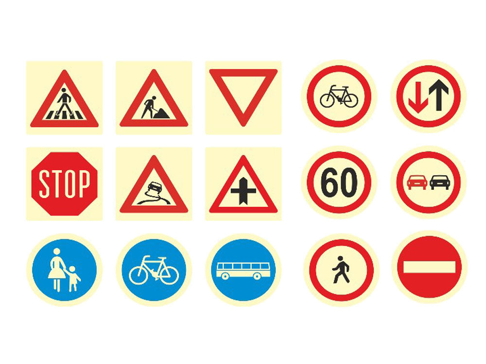 Traffic sign chocolate