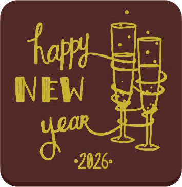 Happy New Year Sektglas