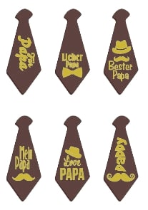Padre's Day Chocolate Ties