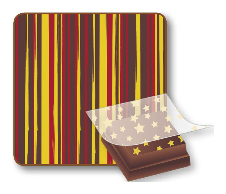 Foil stripes red / yellow