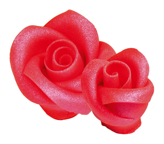 Rose lucide rosso/argento